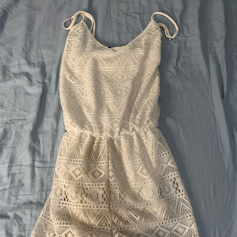 Forever 21 White Lace Romper